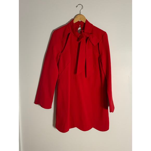 Maeve Neck Tie Shift Mini Dress size large - Picture 10 of 13